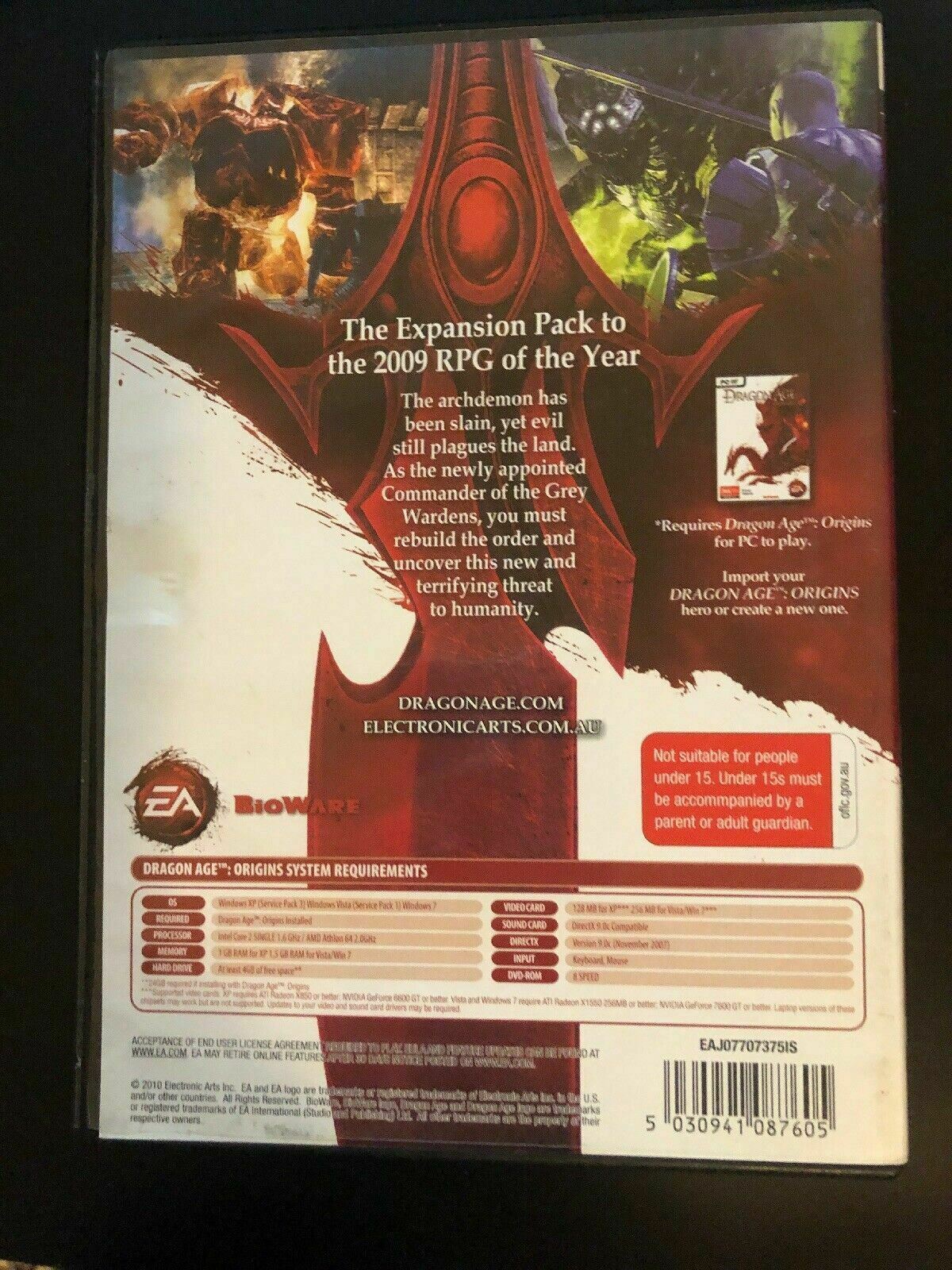 Dragon Age: Origins Awakening Expansion Pack PC DVD-ROM