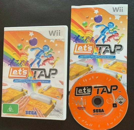 Lets Tap Wii Game With Manual