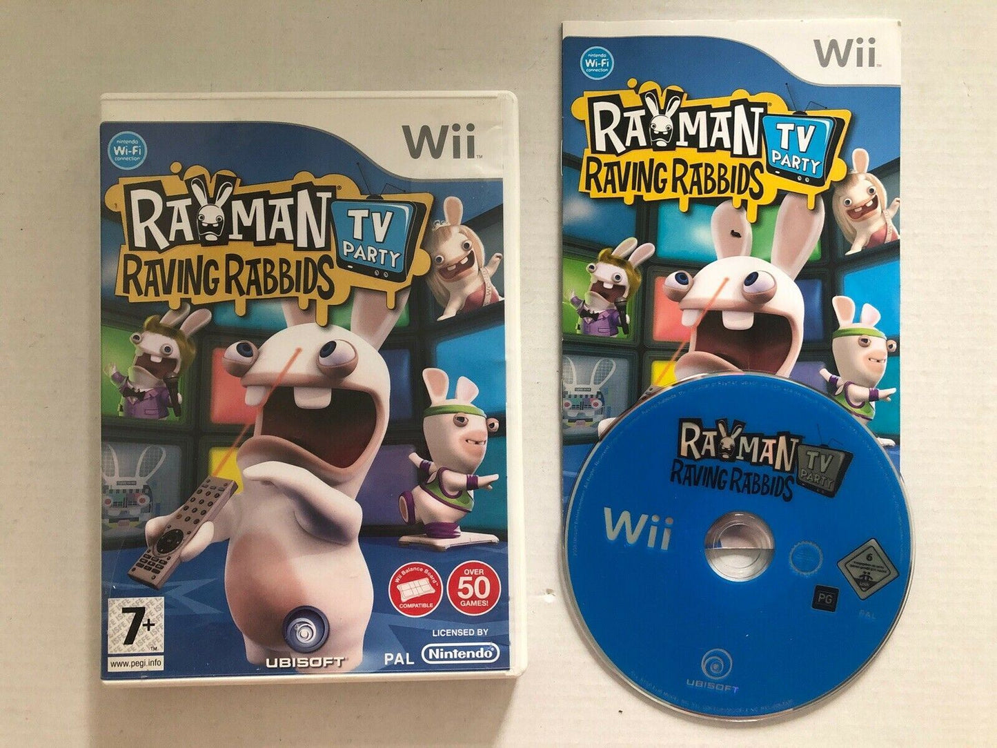 Rayman Raving Rabbids TV Party - Nintendo Wii PAL - Includes Manual