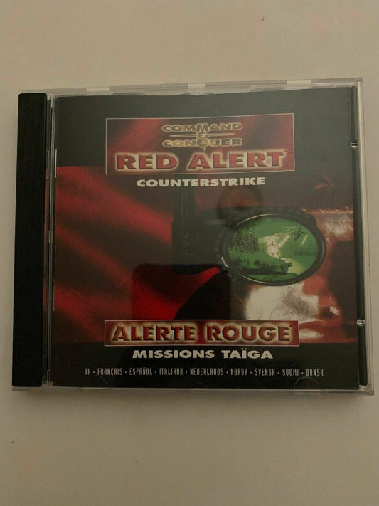 Command & Conquer Red Alert Counterstrike Alerte Rouge - PC CD 1997 RTS Strategy