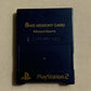 Hori PlayStation 2 PS2 8MB Memory Card MagicGate - Blue- Made In Japan