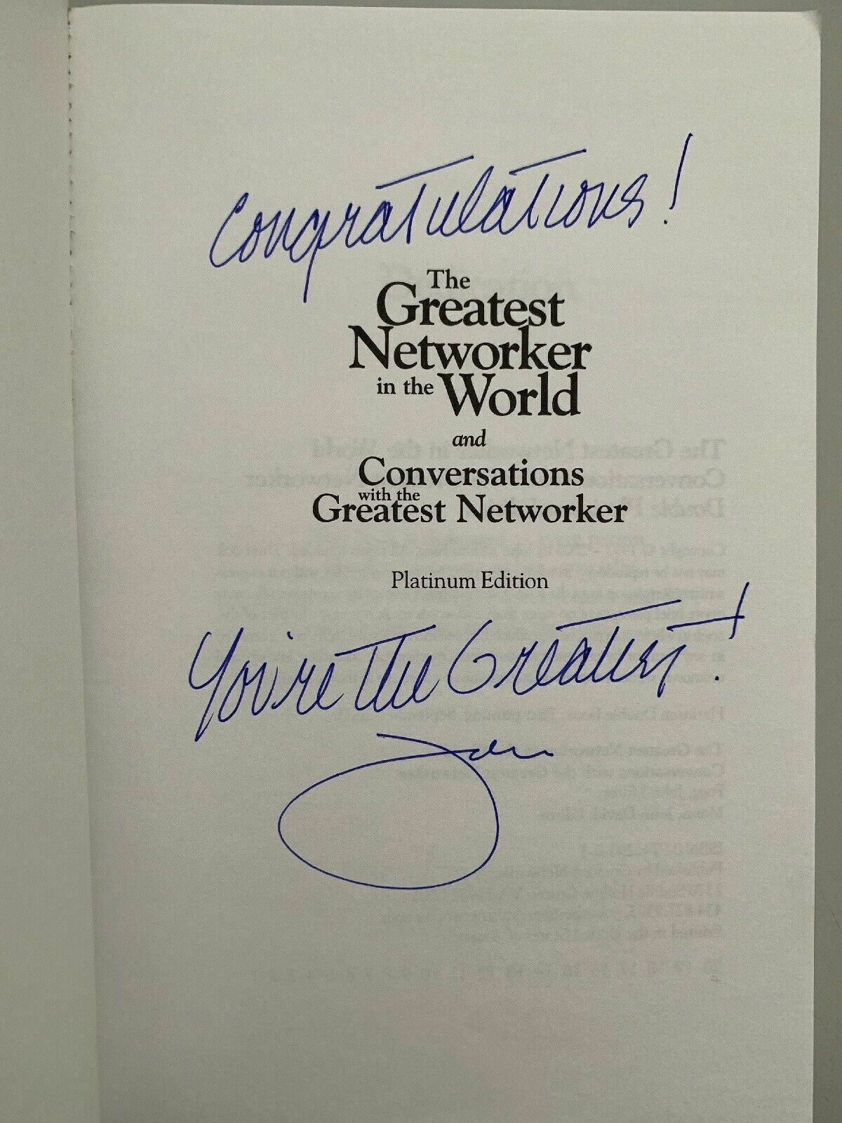 The Greatest Networker in the World by John Milton Fogg Platinum Edition Signed