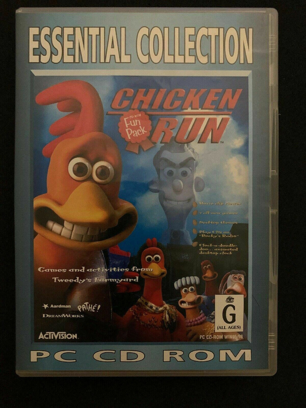 Chicken Run Fun Pack PC CDROM Video Game Retro Unit