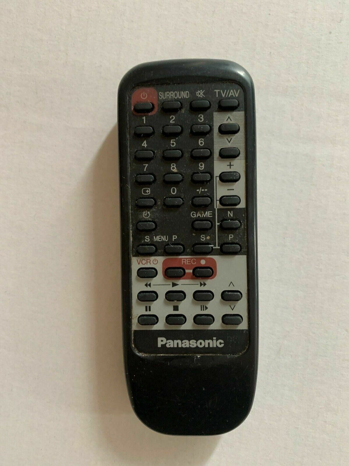 Genuine Panasonic EUR644661 Remote Control For TV VCR *No Battery Cover*