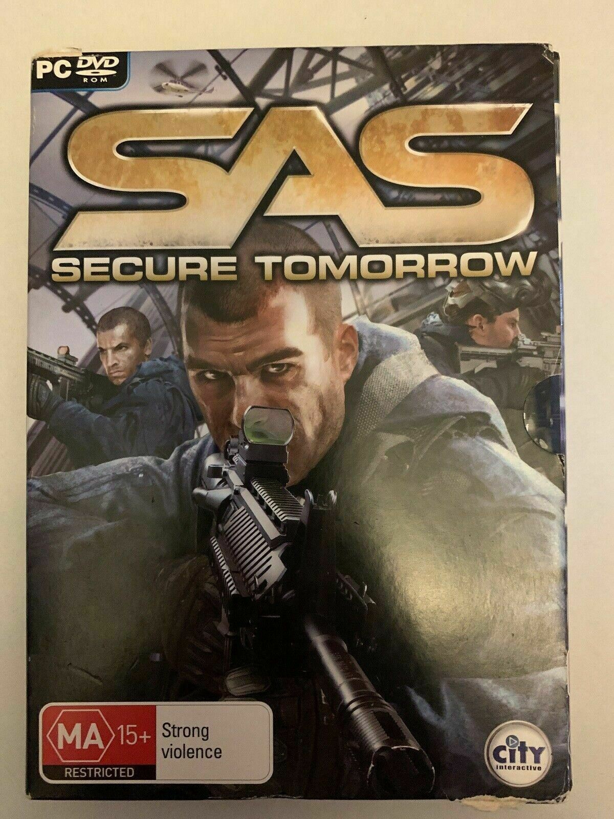 SAS Secure Tomorrow - PC Windows (2008, DVD) Tactical Shooter Game