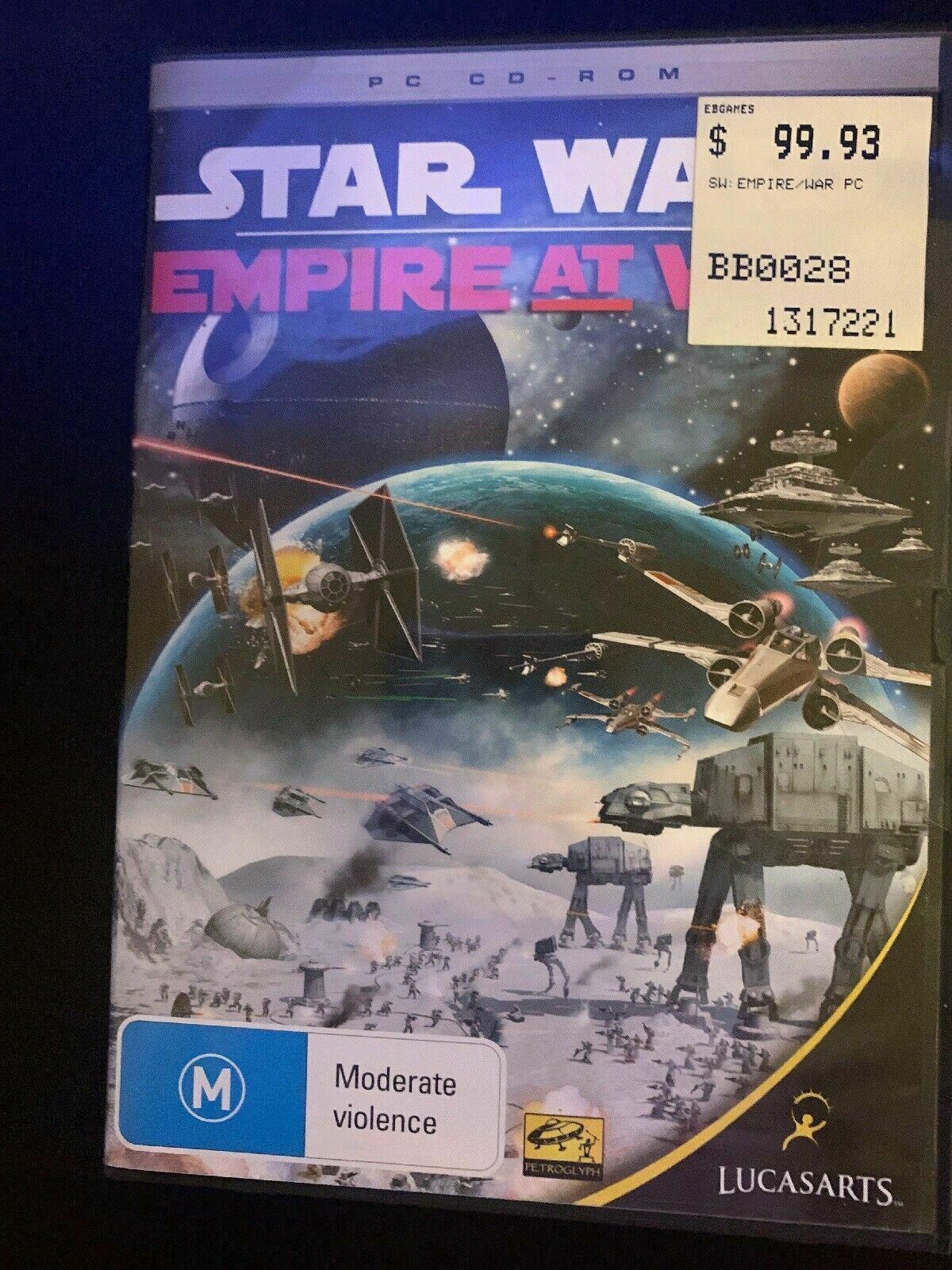 Star Wars Empire at War - Disc + Manual PC CDROM (2006) Real-time Strategy Game