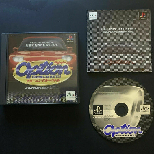 Option Tuning Car Battle - Playstation PS1 NTSC-J Japan Car Racing Game