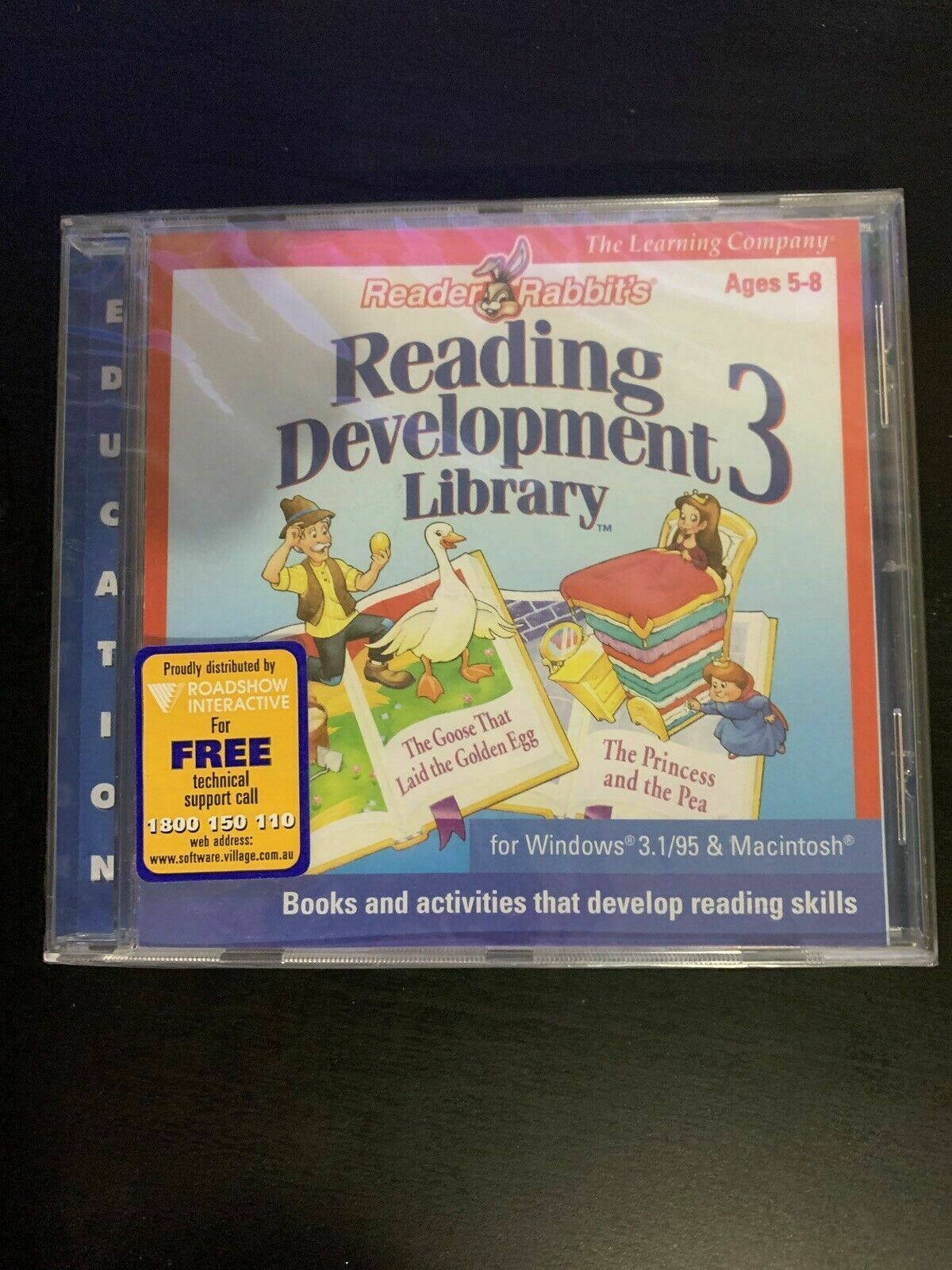 *New Sealed* Reading Development Library 3 (Ages 5-8) PC/MAC CDROM Win 95