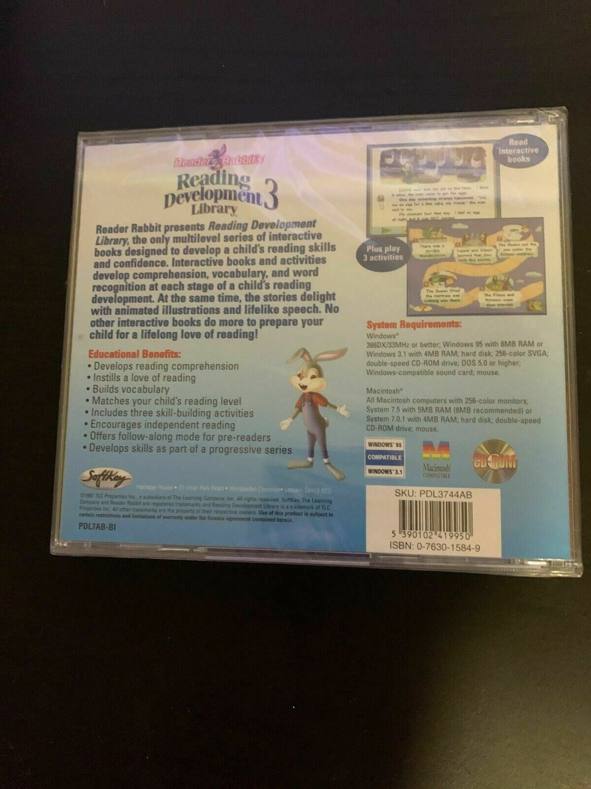 *New Sealed* Reading Development Library 3 (Ages 5-8) PC/MAC CDROM Win 95