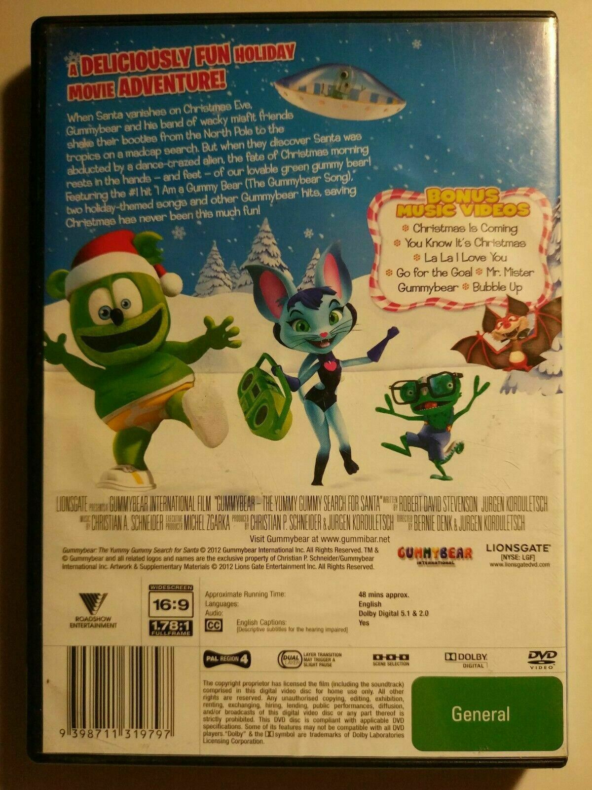 Gummibär: The Yummy Gummy Search for Santa (DVD, 2012)