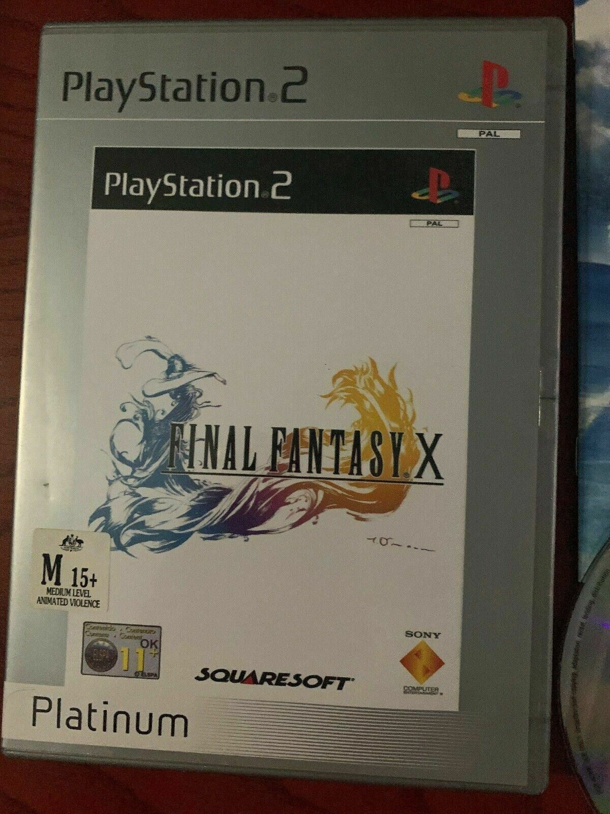 Final Fantasy X Platinum Edition - Playstation 2 PS2 PAL Game with Manual