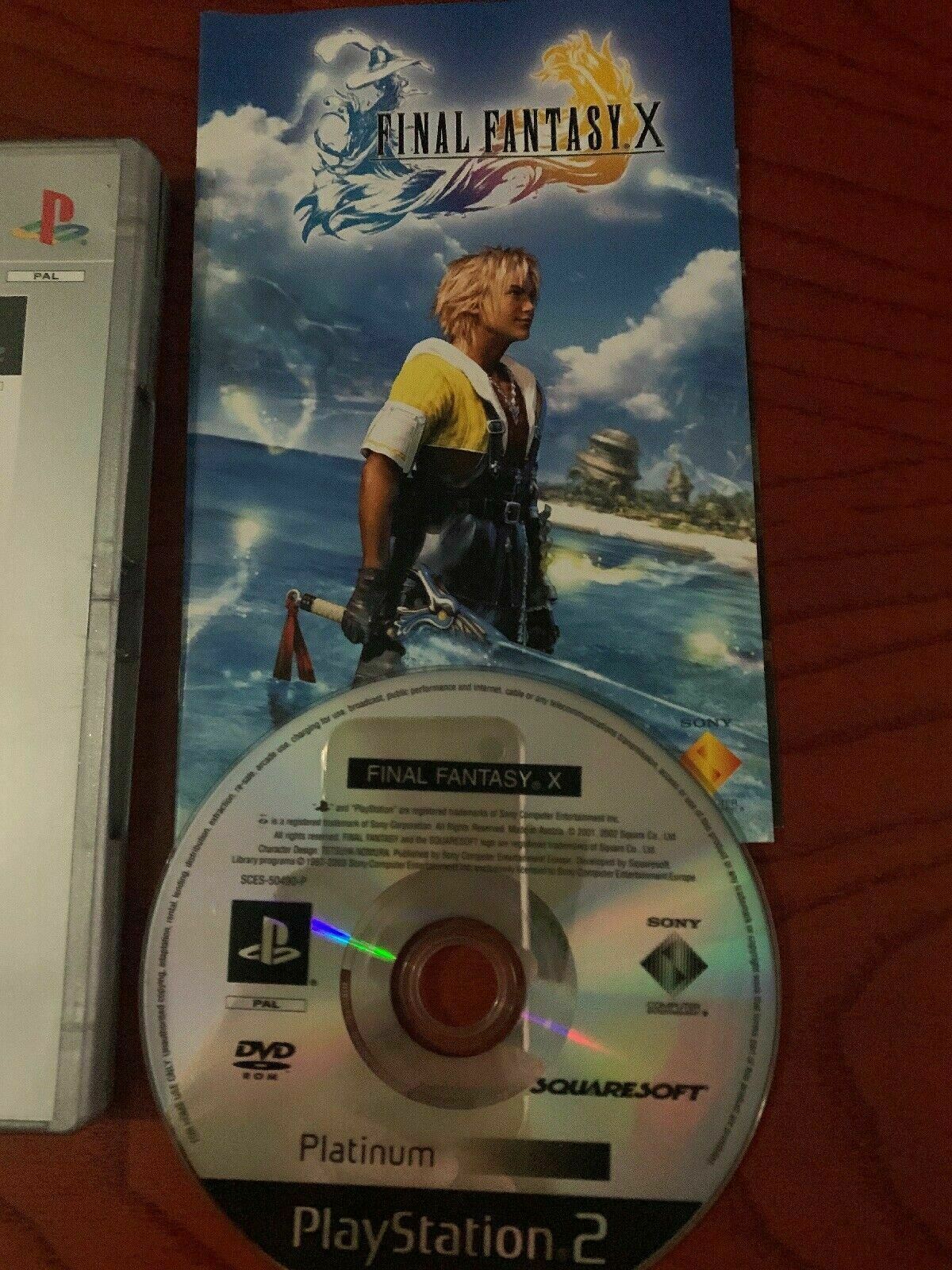 Final Fantasy X Platinum Edition - Playstation 2 PS2 PAL Game with Manual