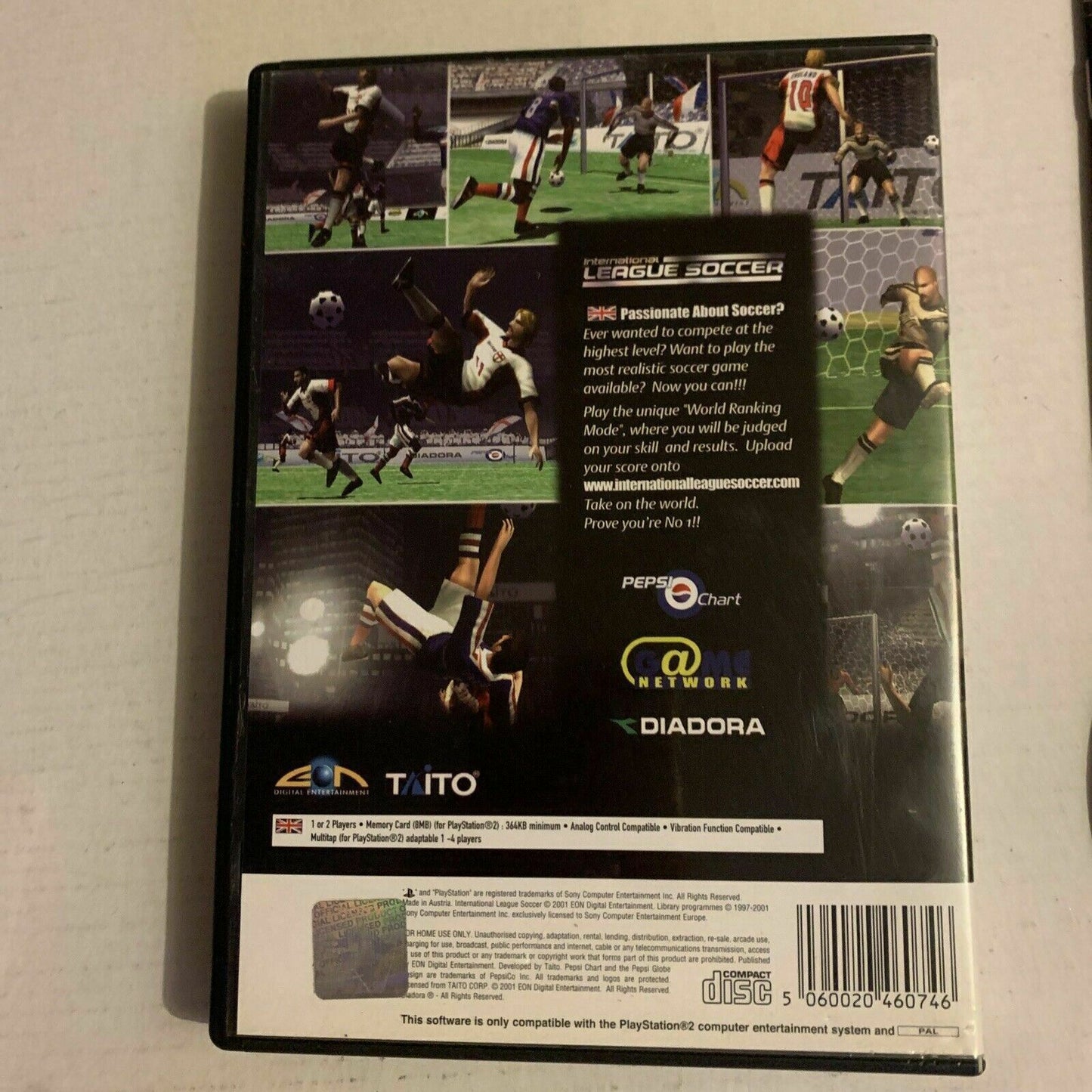 International League Soccer - Sony PlayStation 2 PS2 Football Game PAL w Manual