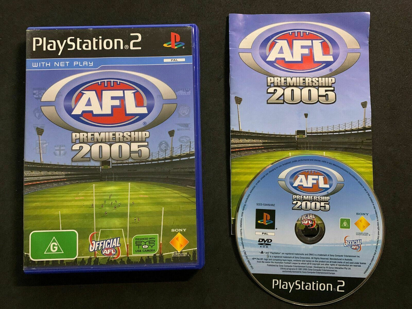 AFL Premiership 2005 (Sony PlayStation 2, 2005) Aussie Football PAL PS2 Game
