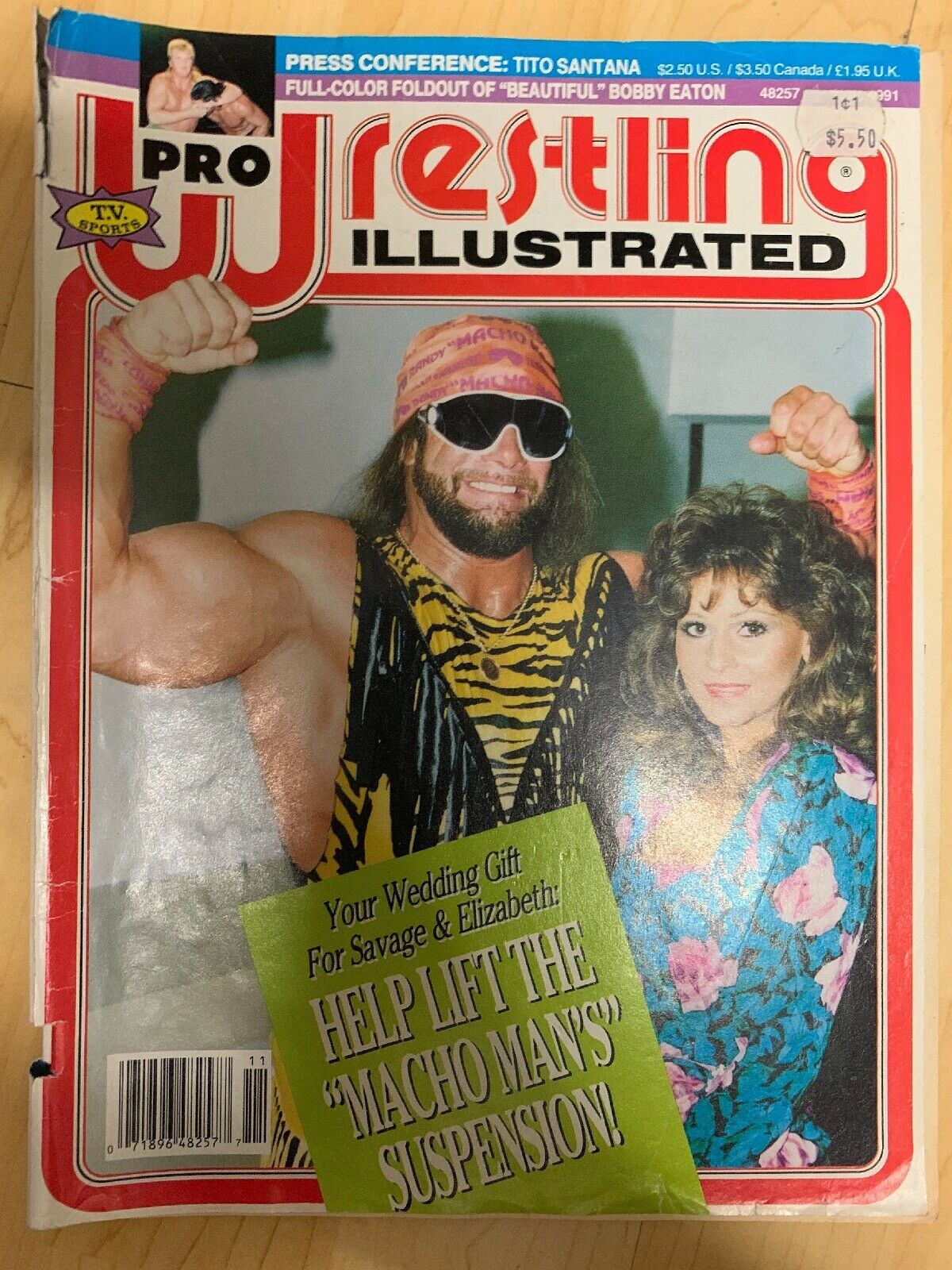 Pro Wrestling Illustrated Magazine November 1991 - Randy Savage, Macho Man