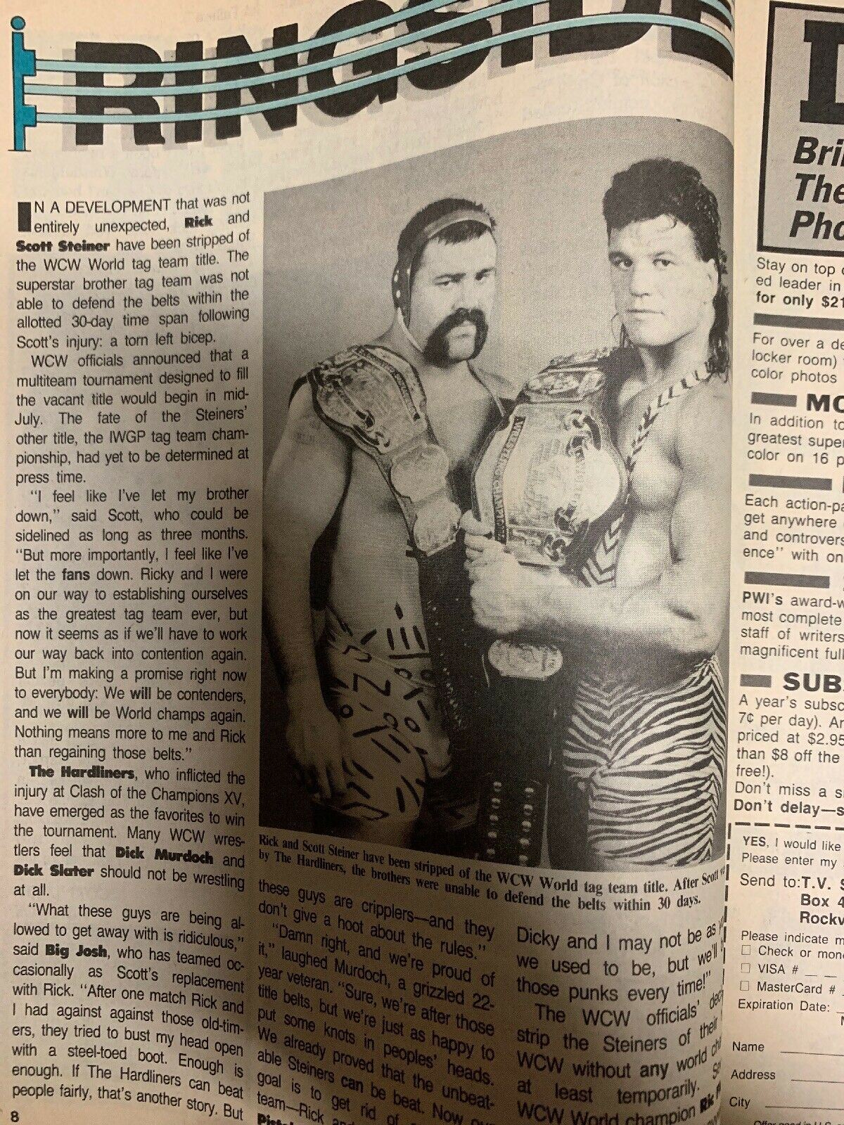 Pro Wrestling Illustrated Magazine November 1991 - Randy Savage, Macho Man