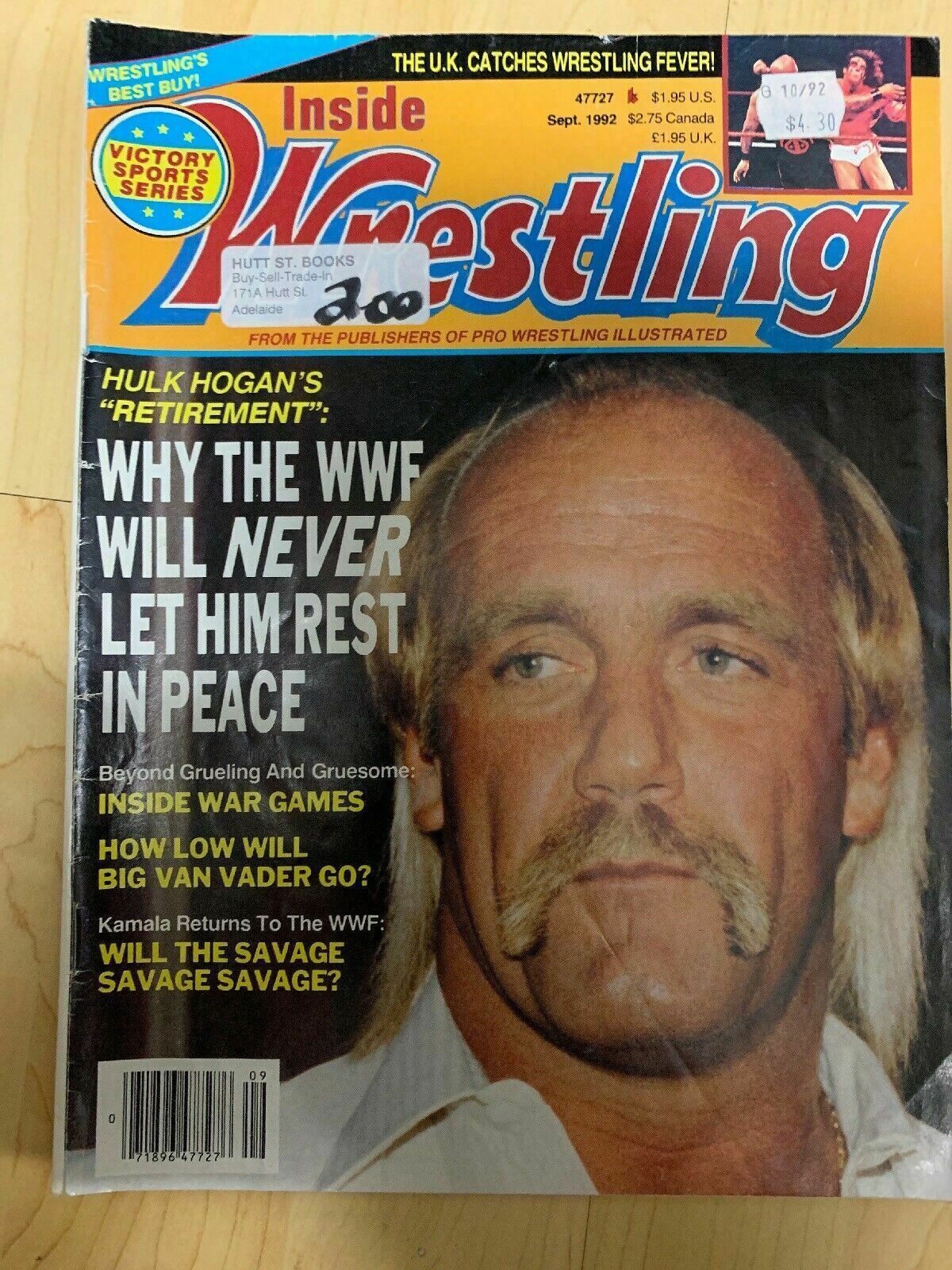 Inside Wrestling Magazine September 1992 Hulk Hogan