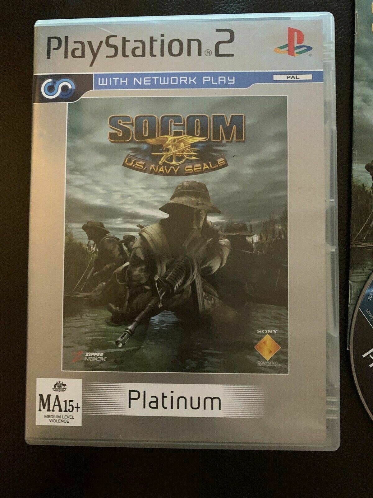 SOCOM: U.S. Navy SEALs (Sony PlayStation 2, 2002) with Booklet PAL