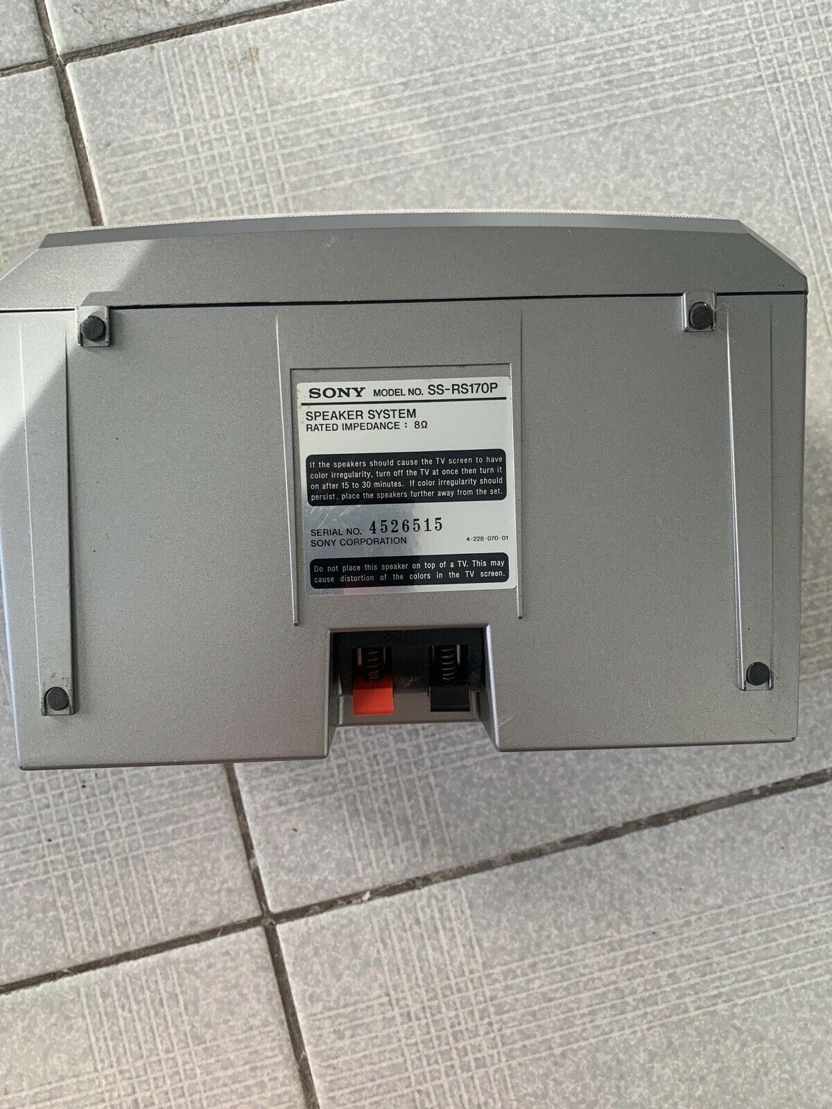 Sony SS-RS370 Speaker & SS-RS170P Rear Speaker