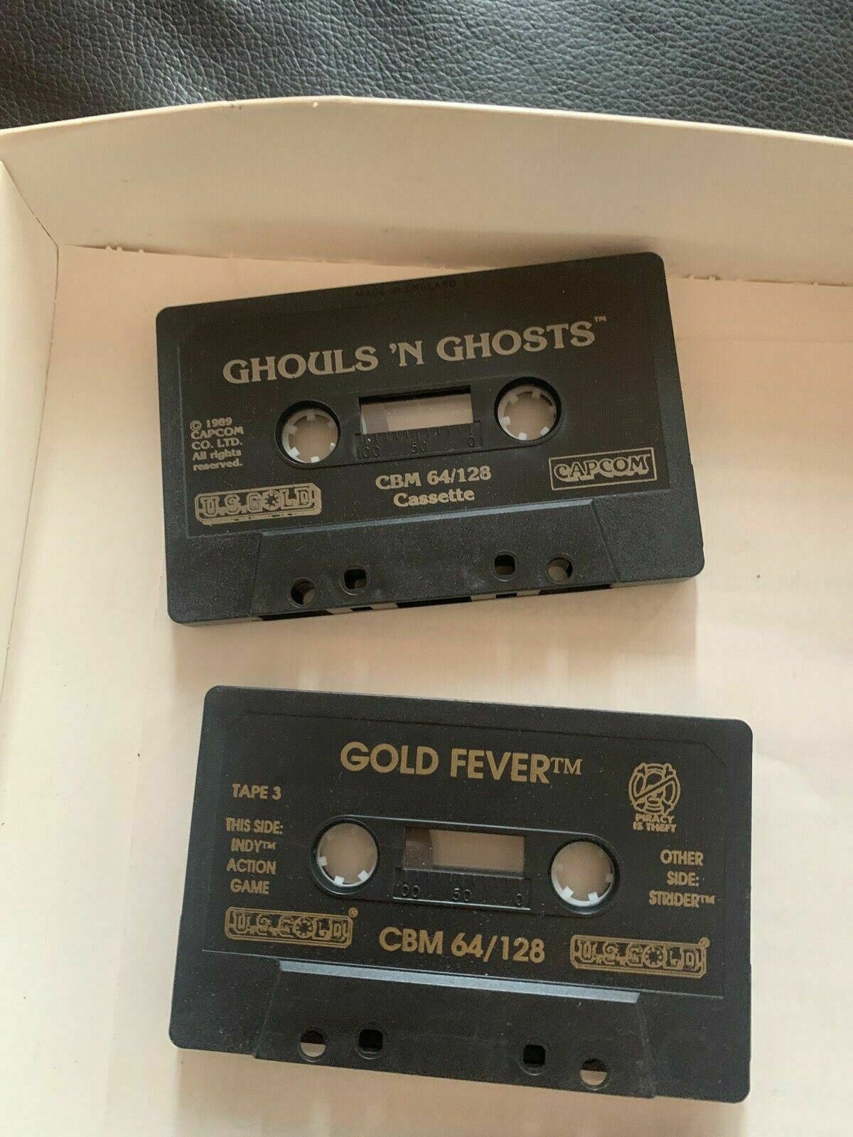 3x Commodore 64 Cassette Games: Gold Fever, Turbo Out Run & Ghouls 'n Ghosts