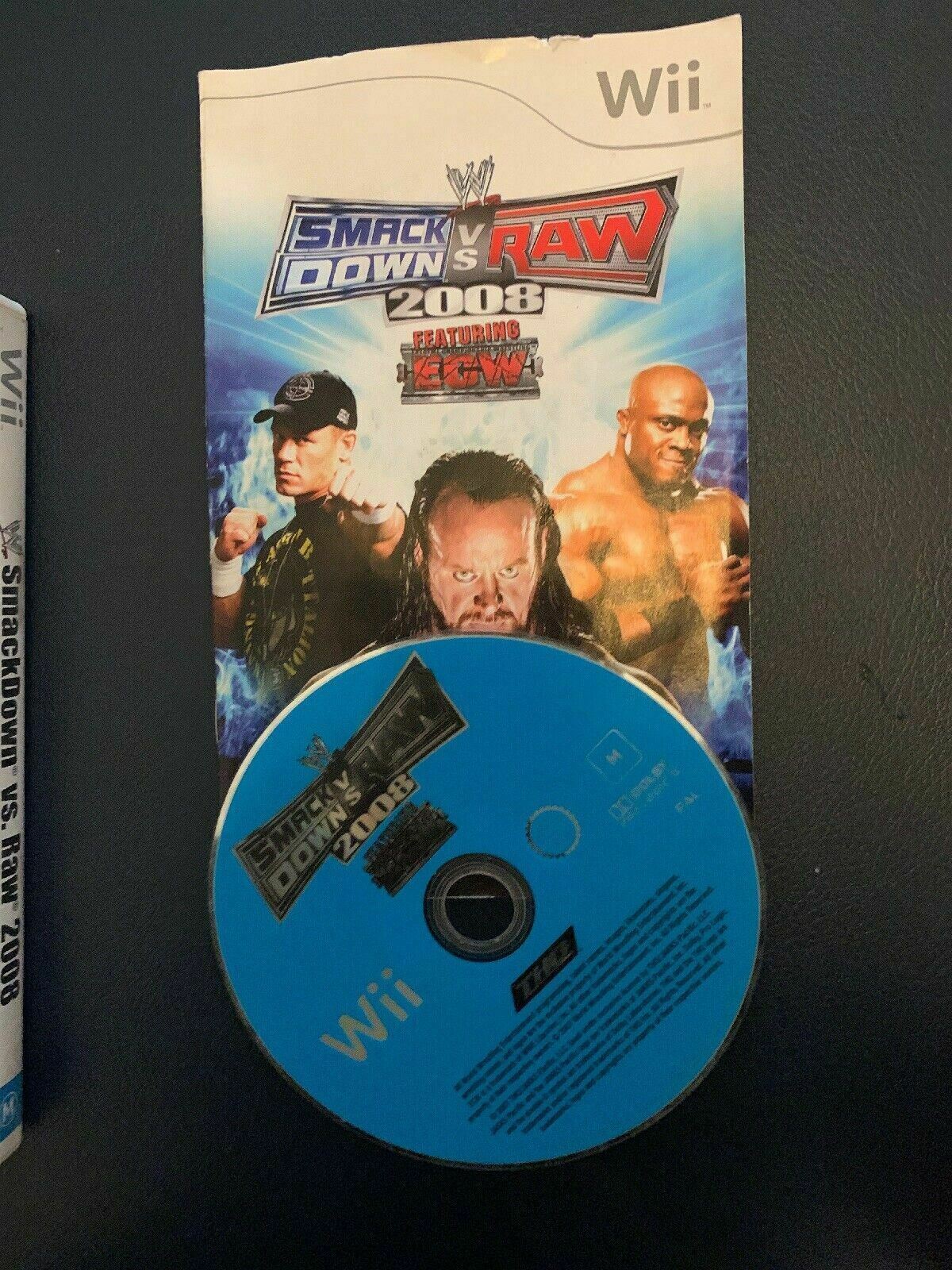 WWE SmackDown vs. Raw 2008 - Nintendo Wii PAL Game with Manual