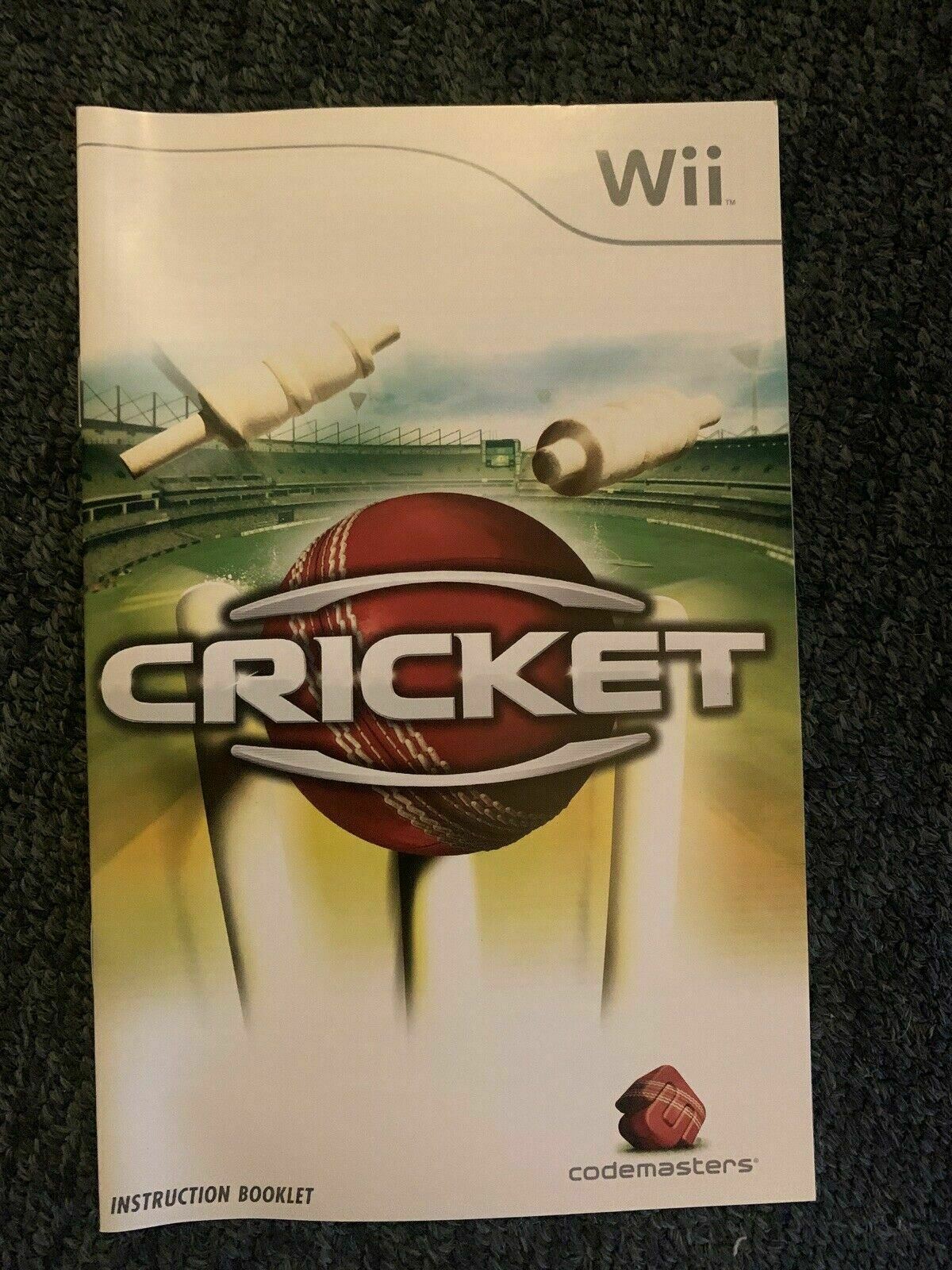 Cricket - Nintendo Wii PAL Complete with Manual