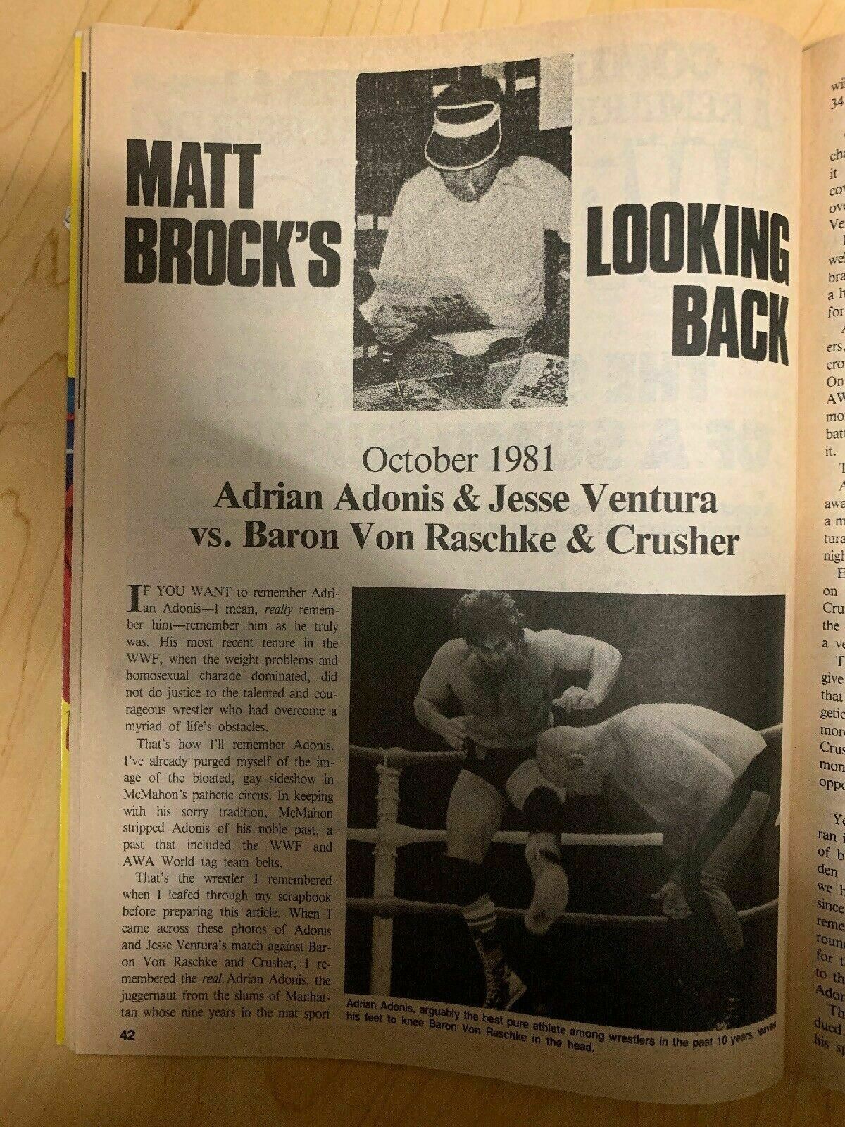 THE WRESTLER MAGAZINE Nov 1988 Lex Luger/Ted DiBiase/ Big Bosman/ Rare