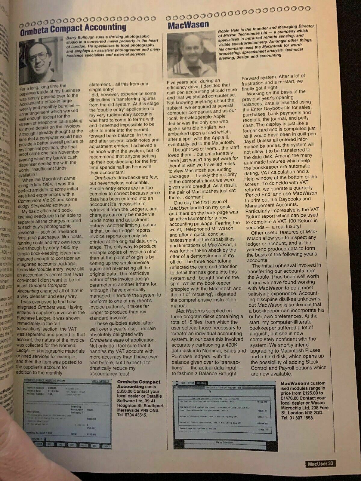 MacUser Magazine May/June 1986 Macintosh Accounting: Vintage Macintosh Resource
