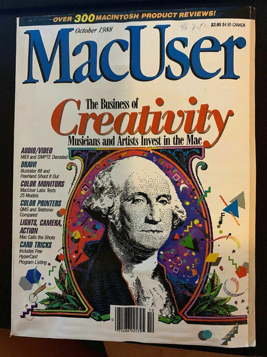 MacUser October 1988 Apple Macintosh Magazine The Business Of Creativity