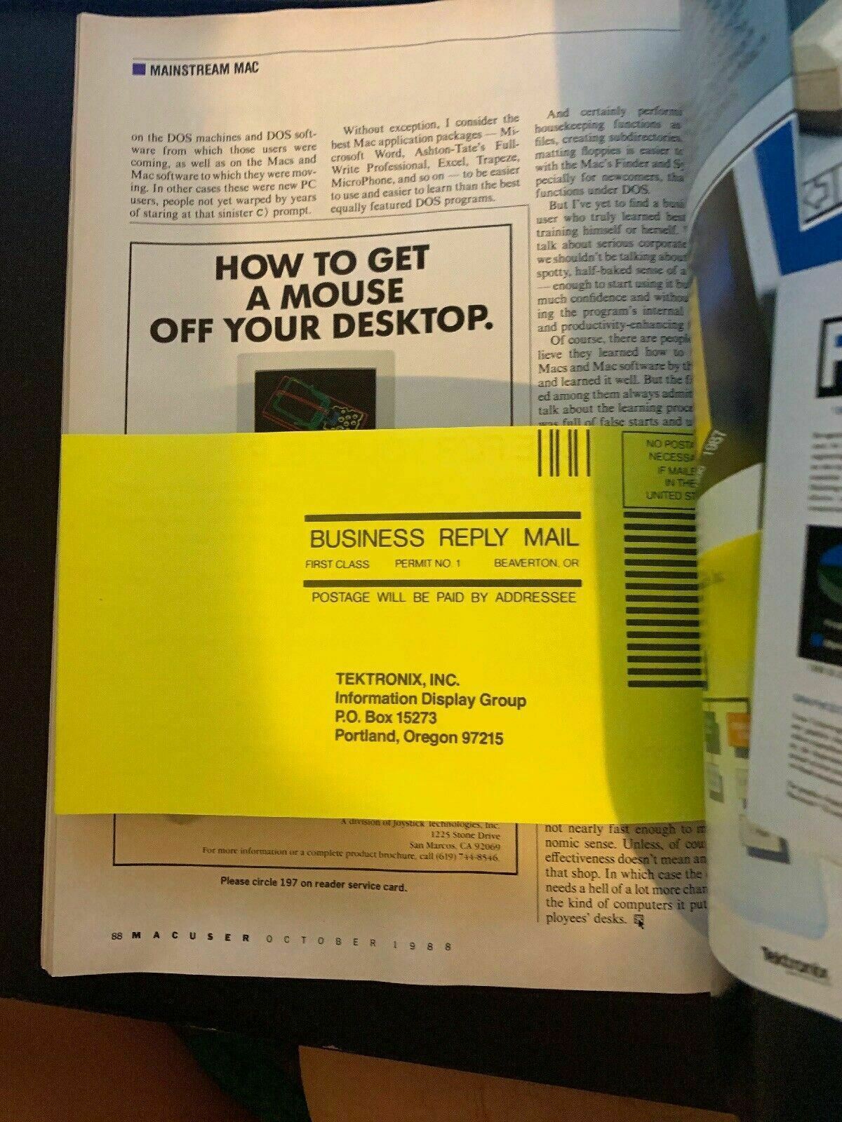 MacUser October 1988 Apple Macintosh Magazine The Business Of Creativity