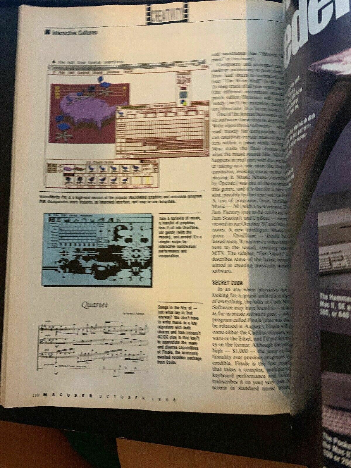 MacUser October 1988 Apple Macintosh Magazine The Business Of Creativity