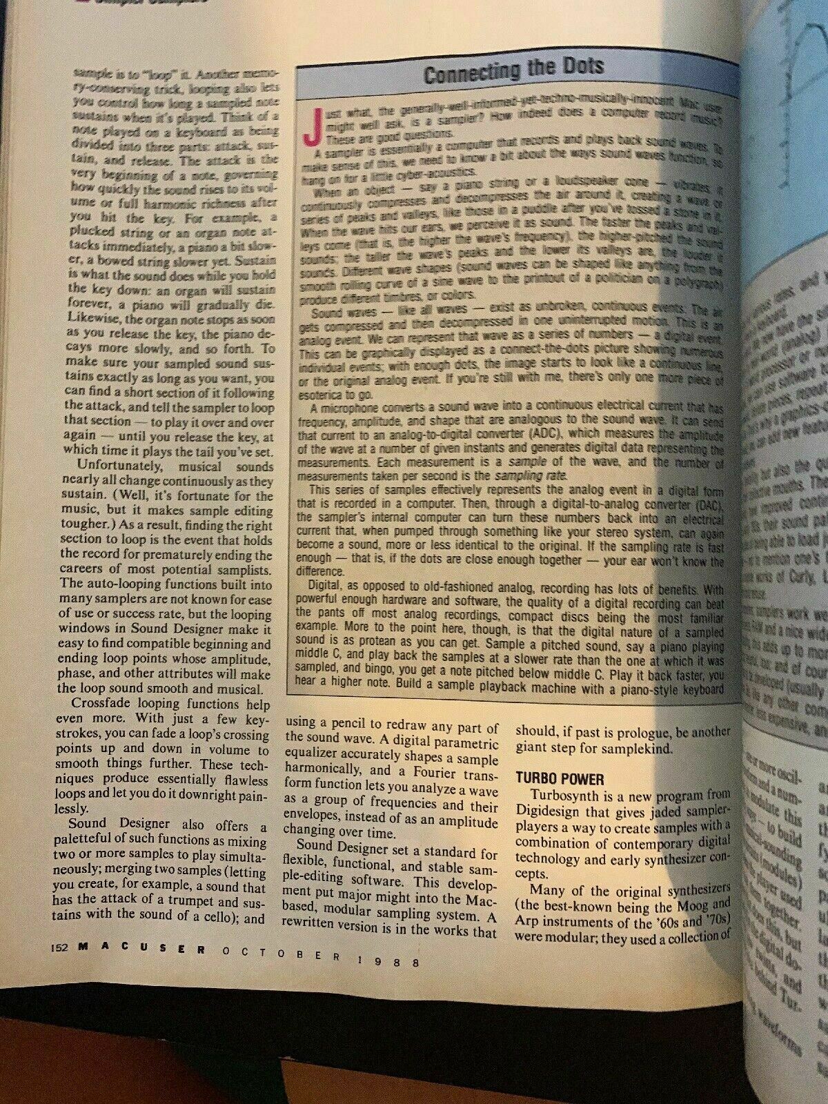 MacUser October 1988 Apple Macintosh Magazine The Business Of Creativity