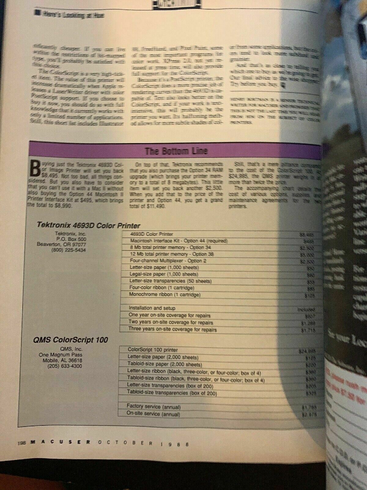 MacUser October 1988 Apple Macintosh Magazine The Business Of Creativity