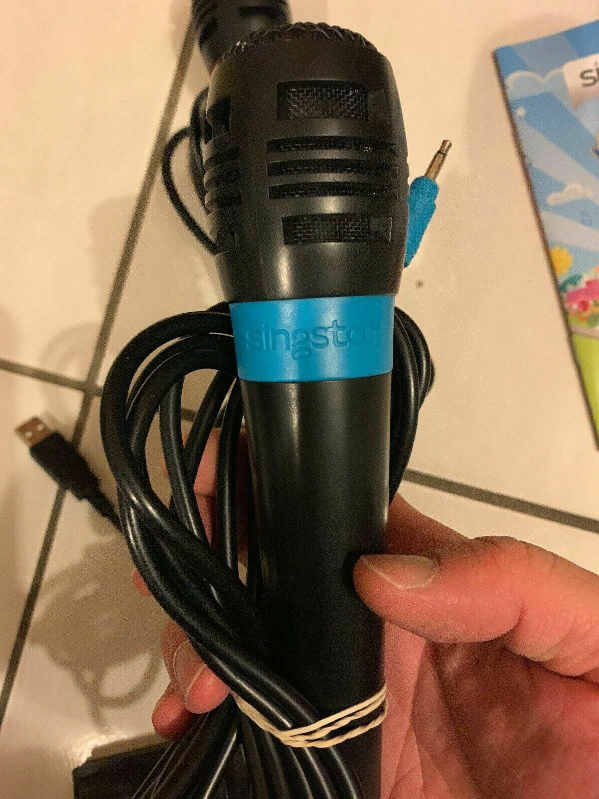 SingStar THE WIGGLES Sony PS2  With 2 Genuine Microphones SingStar USB Converter