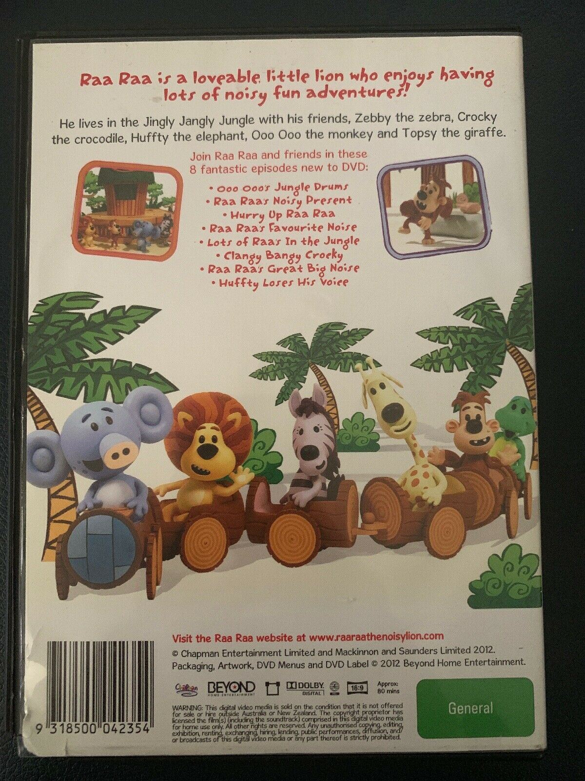 Raa Raa The Noisy Lion - Great Big Noise (DVD, 2012)