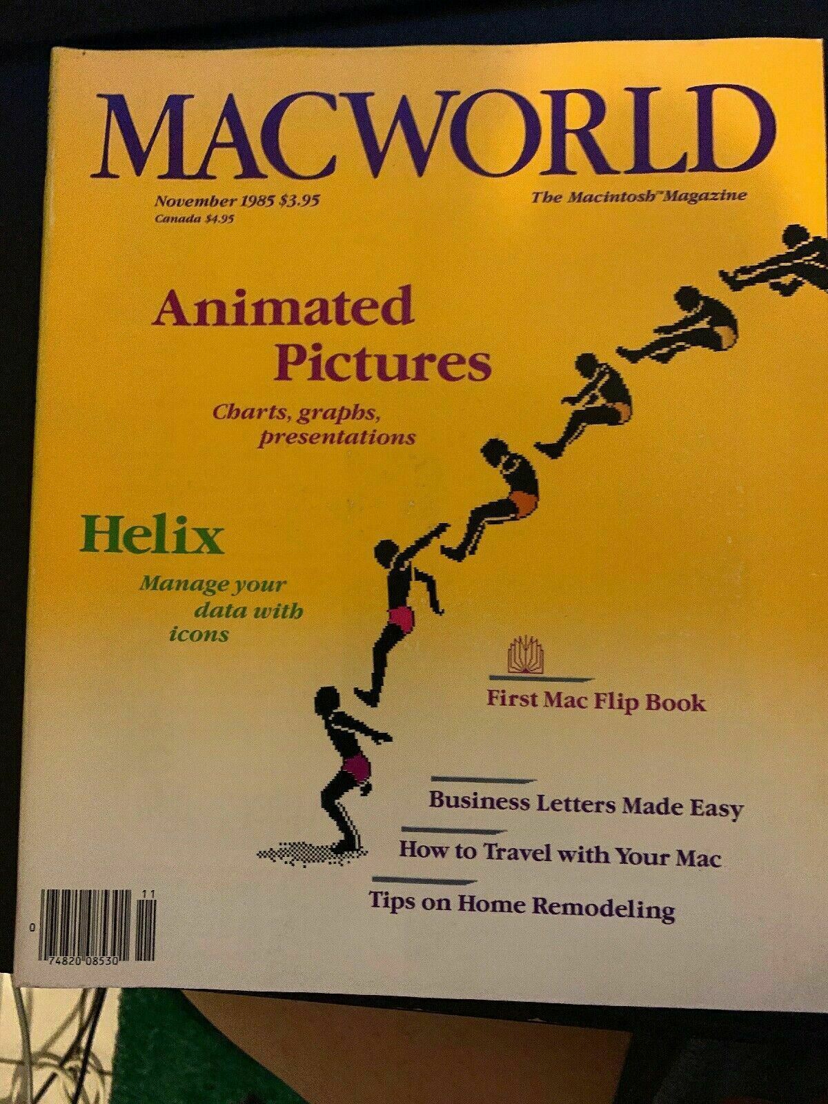 Macworld November 1985 The Macintosh Magazine Animated Pictures First Mac Flip