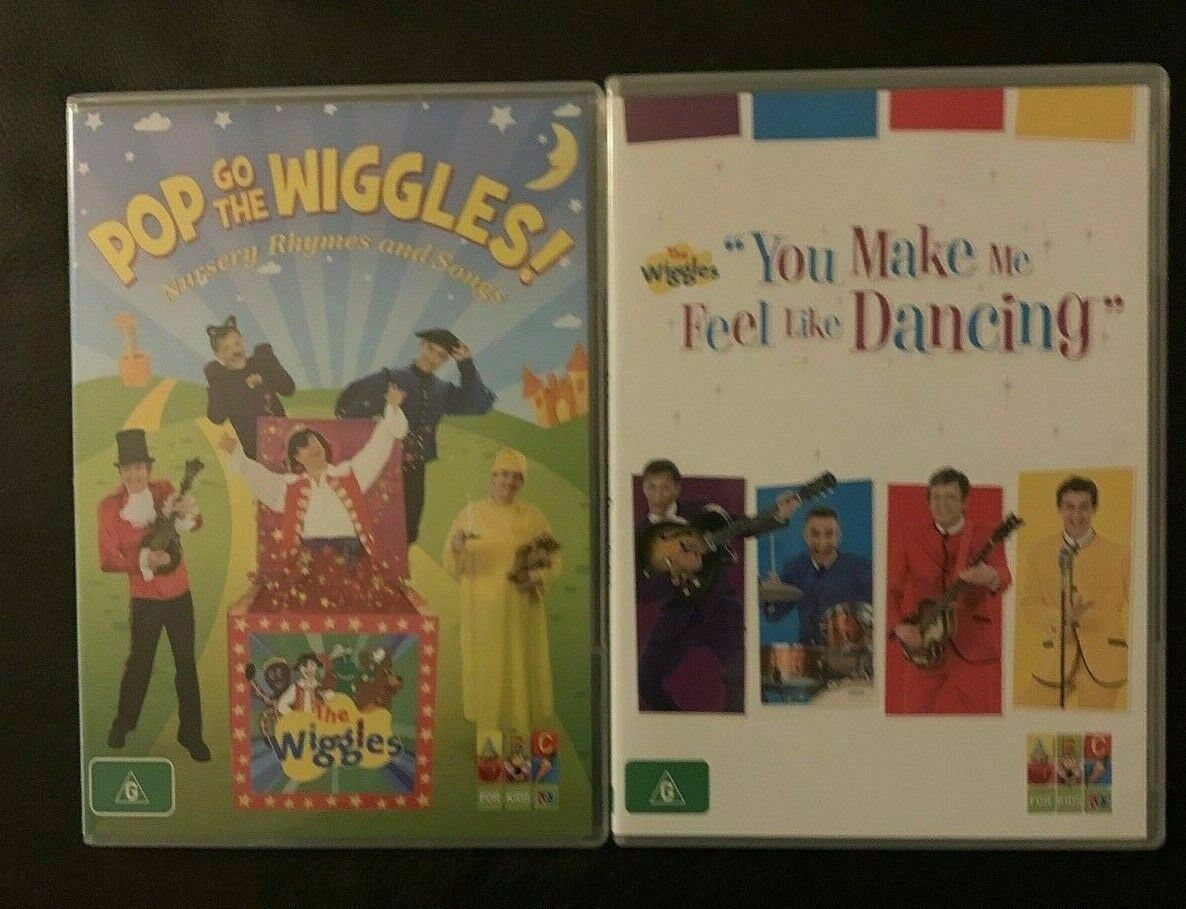 2x The Wiggles DVD: Pop Go The Wiggles + You Make Me Feel Like Dancing. Region 4