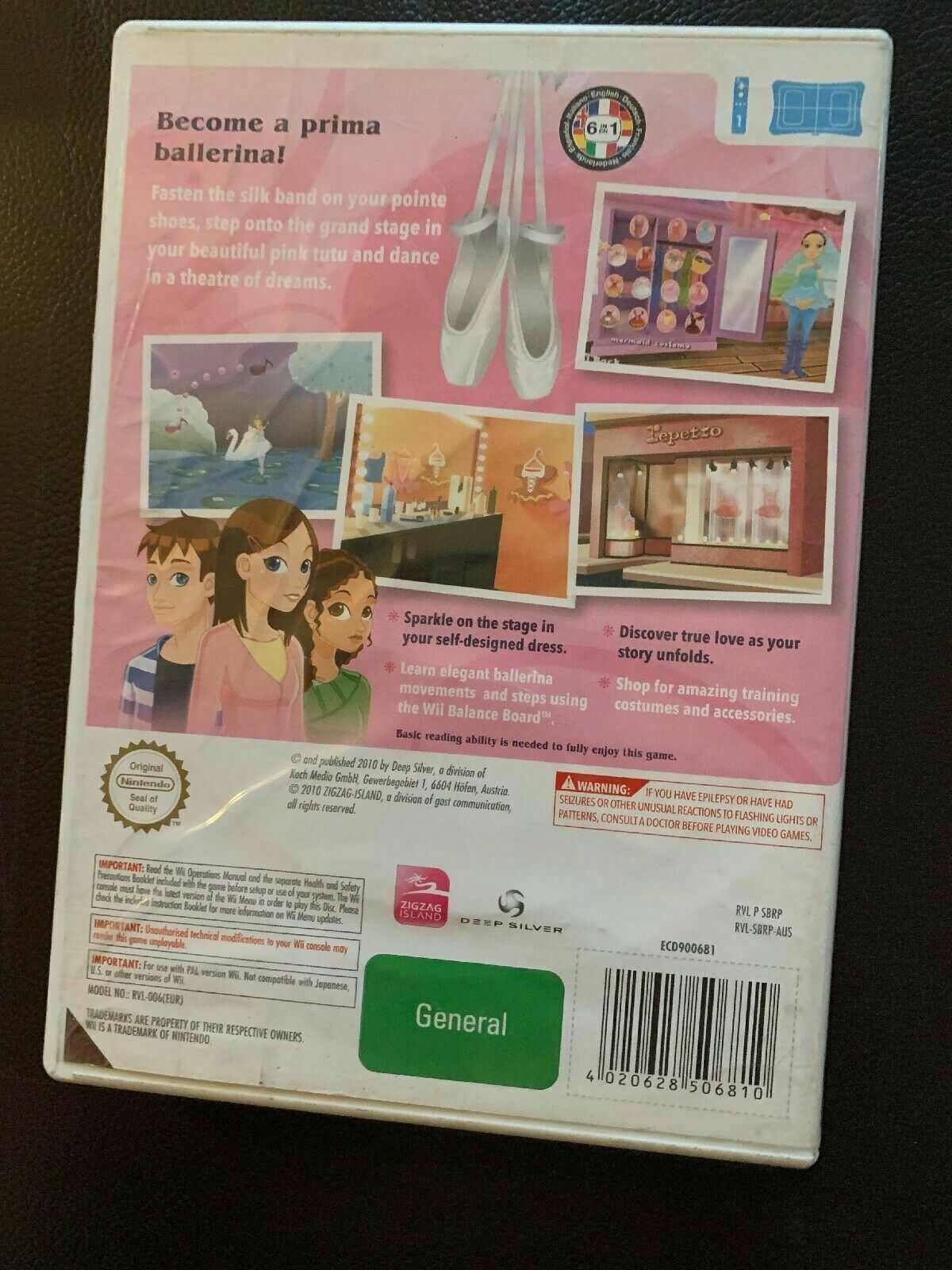 Repetto Paris Ballerina Nintendo Wii PAL *With Manual*