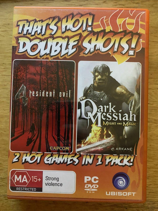 Resident Evil 4 & Dark Messiah of Might and Magic  PC DVD