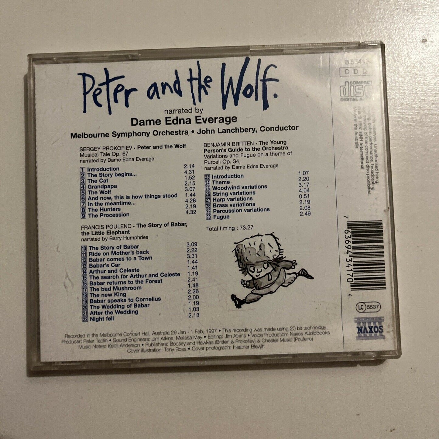 Peter And The Wolf - Narrated By Dame Edna Everage (Audio CD Book, 1997)