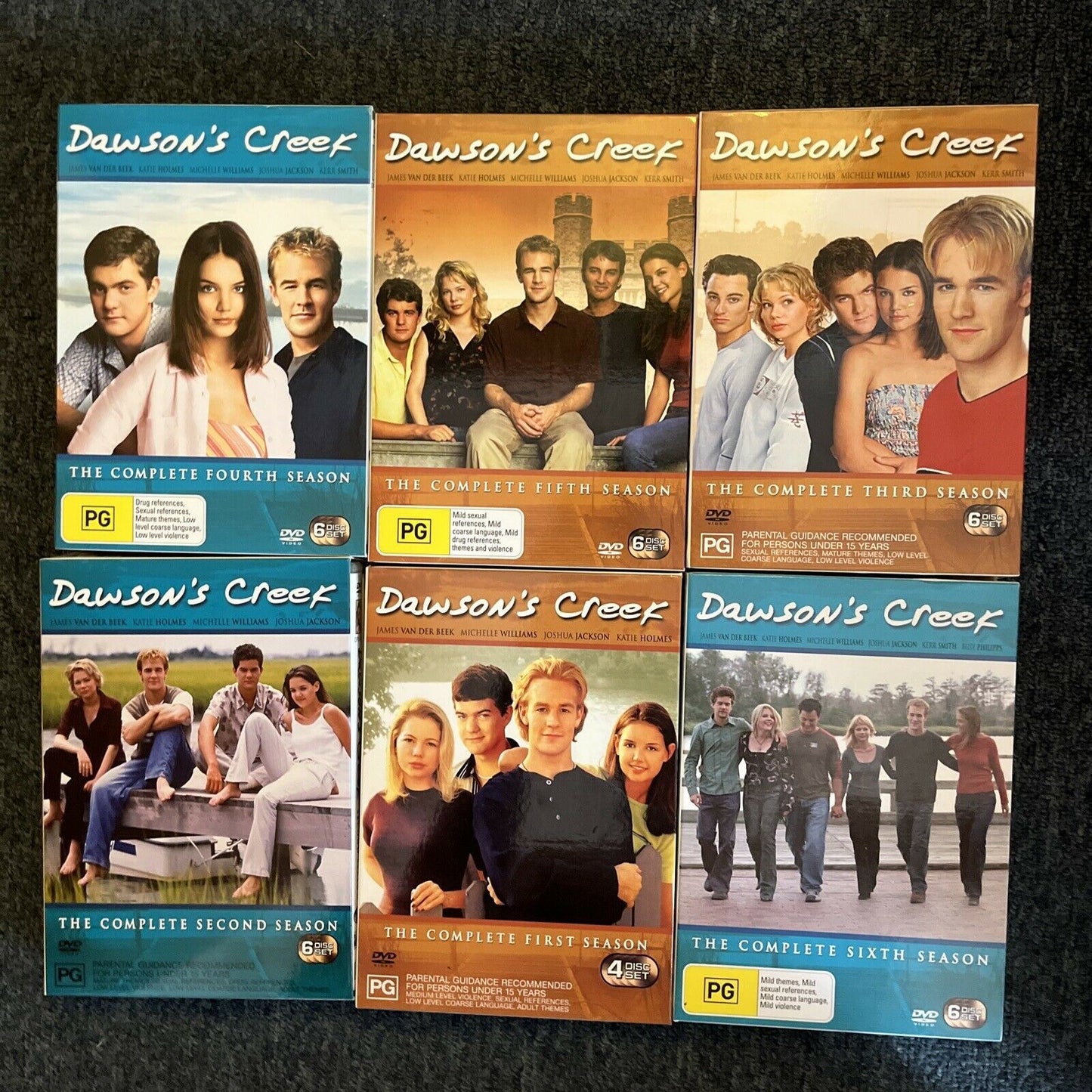 Dawson's Creek : The Complete Series - Season 1-6 (DVD, 2003, 34-Disc) Region 4