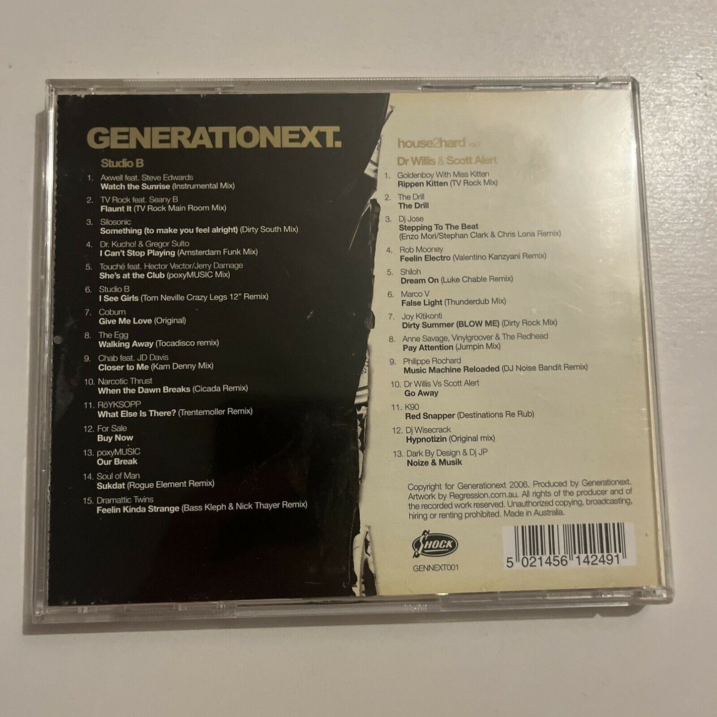 Generationext: House2Hard Vol 1 Mixed By Dr Willis & Scott Alert Vol1 (CD, 2006)