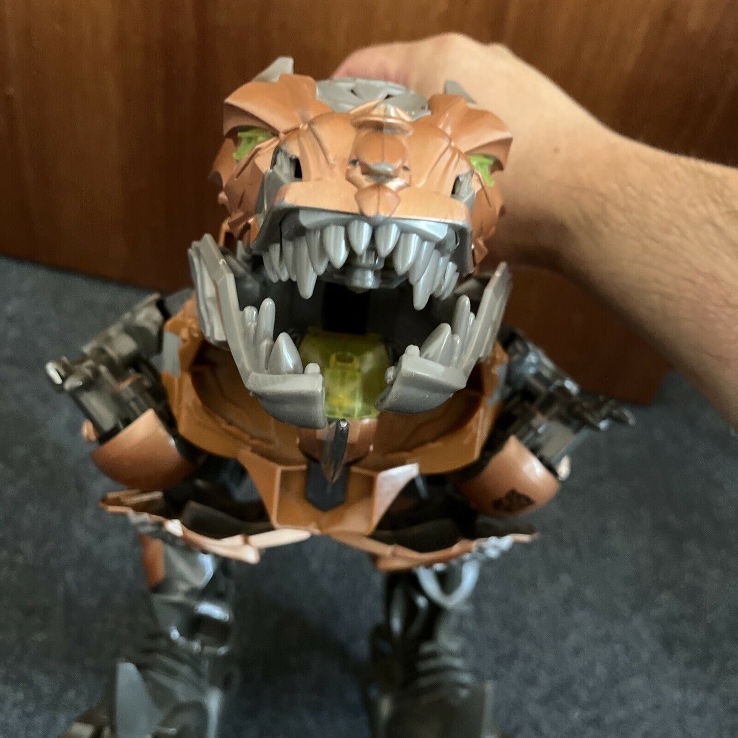 2011 Transformers Age of Extinction Stomp & Chomp 20" Grimlock *Tail Missing*