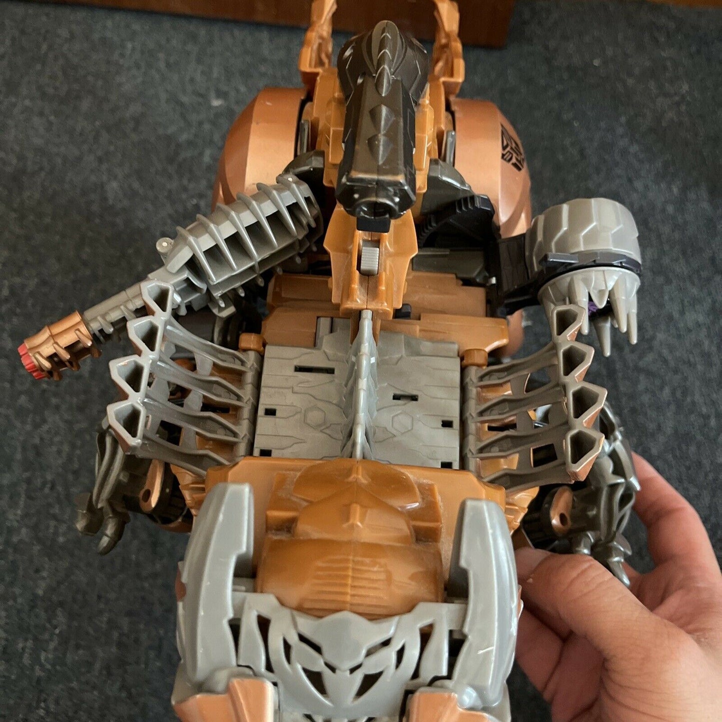 2011 Transformers Age of Extinction Stomp & Chomp 20" Grimlock *Tail Missing*