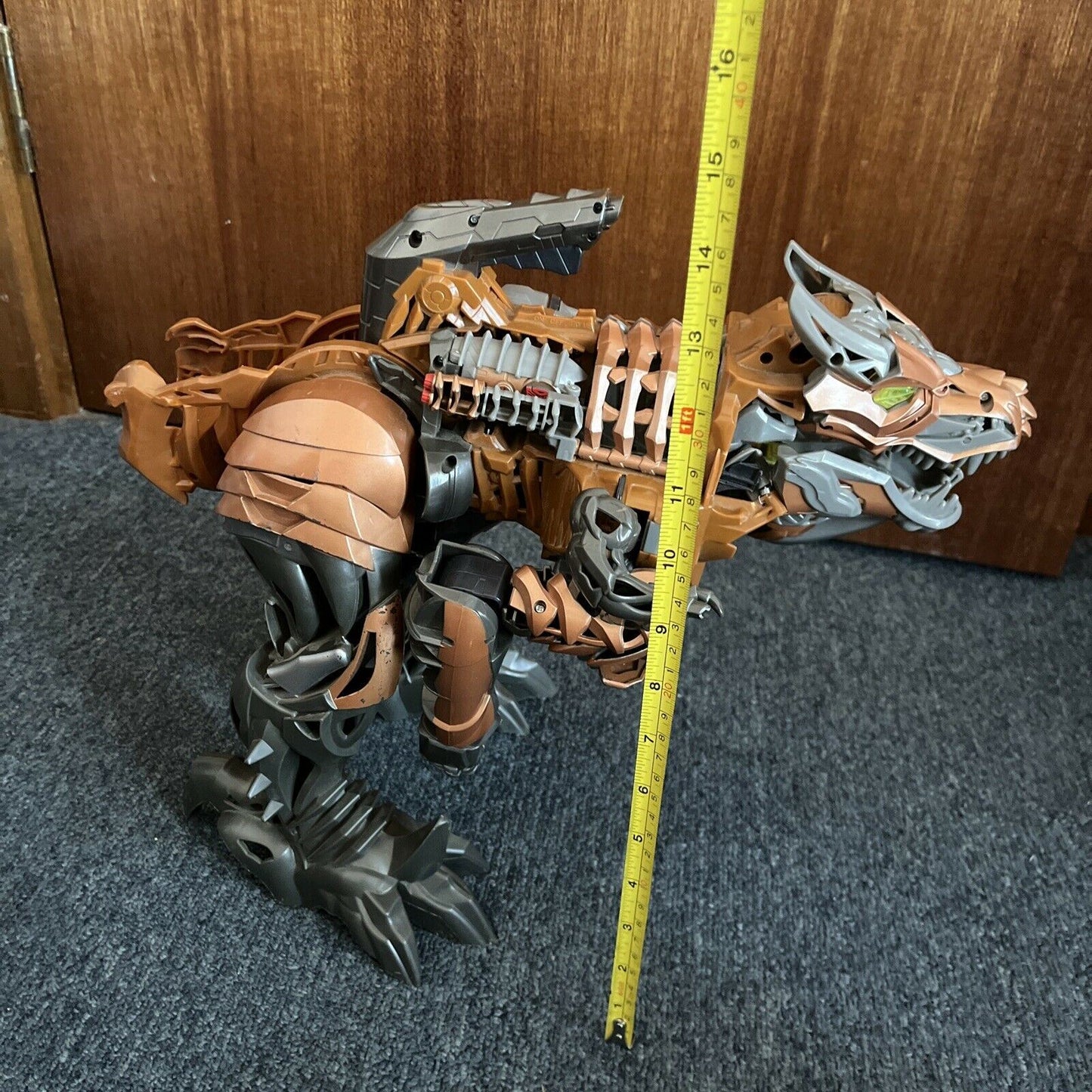 2011 Transformers Age of Extinction Stomp & Chomp 20" Grimlock *Tail Missing*
