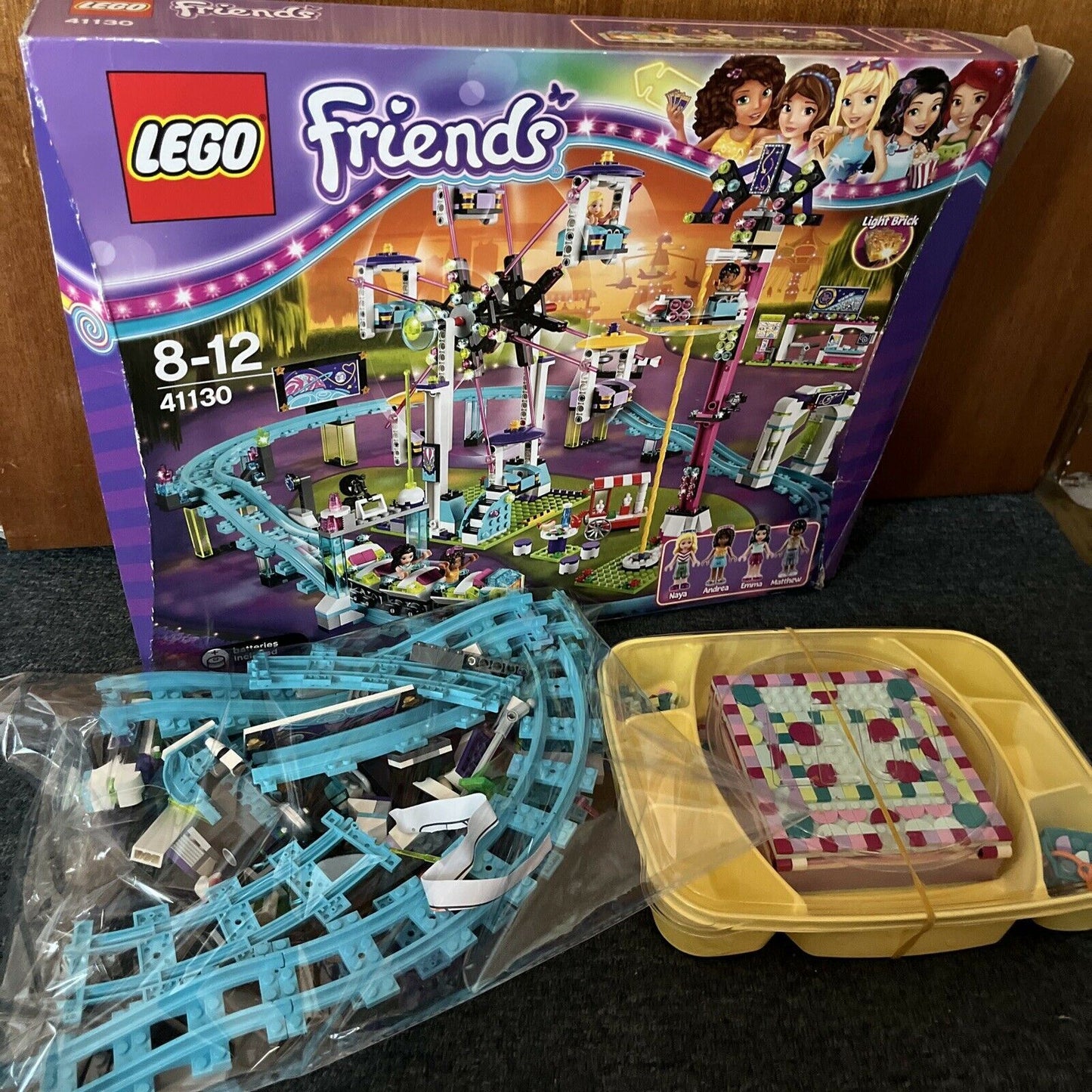 Lego 41130 Friends Amusement Park Roller Coaster *Incomplete Parts Missing*