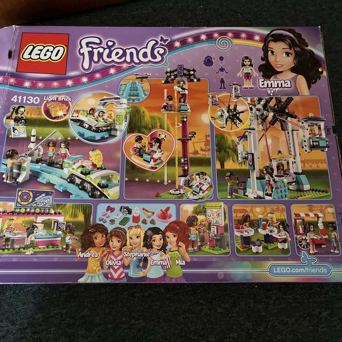 Lego 41130 Friends Amusement Park Roller Coaster *Incomplete Parts Missing*