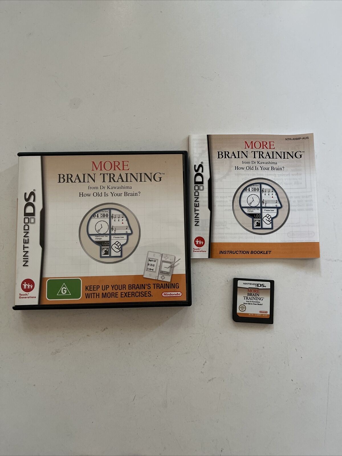 More Brain Training from Dr Kawashima (Nintendo DS, 2007) With Manual