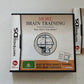 More Brain Training from Dr Kawashima (Nintendo DS, 2007) With Manual