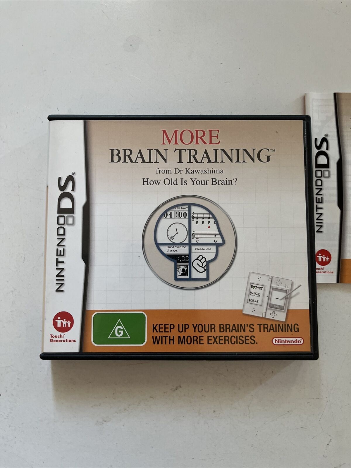 More Brain Training from Dr Kawashima (Nintendo DS, 2007) With Manual